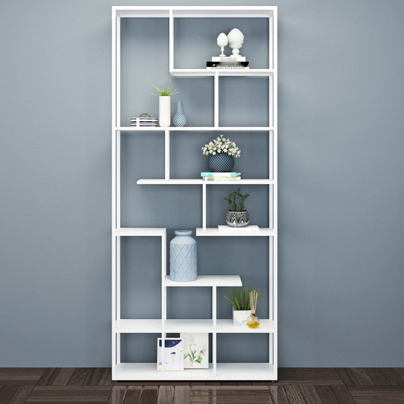 80.71"H Bookcase Open Back Contemporary Style Bookshelf for Office Home