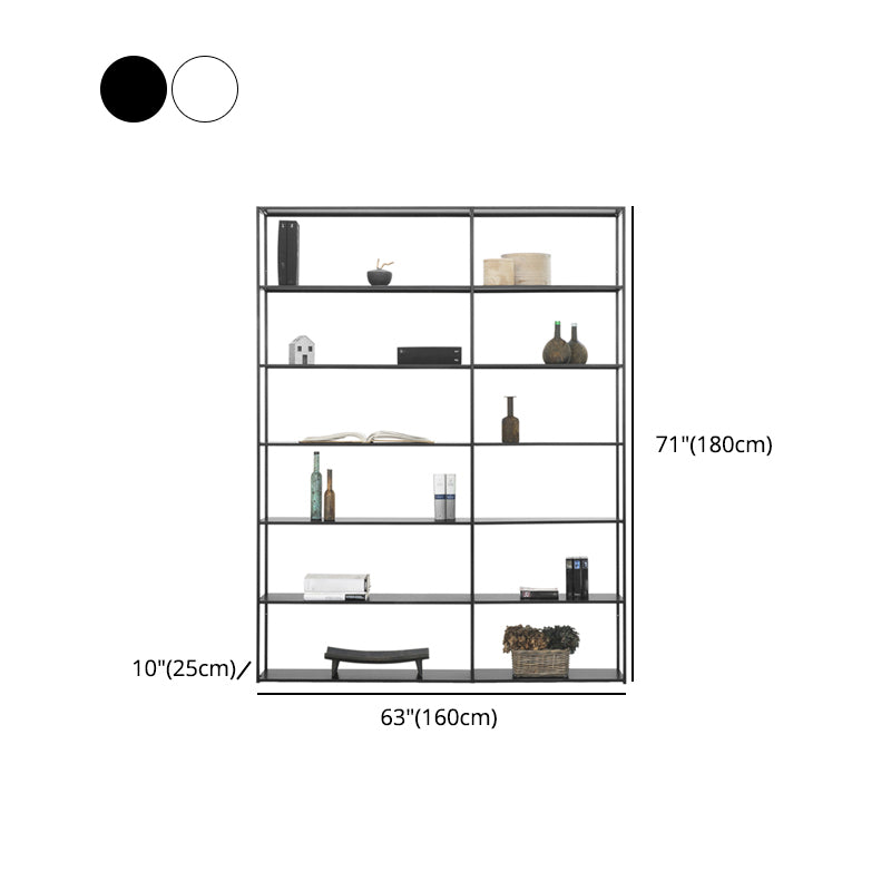 70.87"H Bookcase Open Back Contemporary Style Bookshelf for Home Office