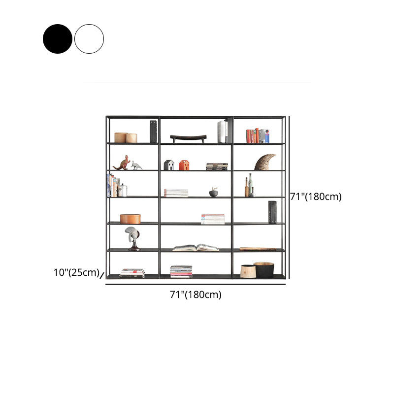 70.87"H Bookcase Open Back Contemporary Style Bookshelf for Home Office