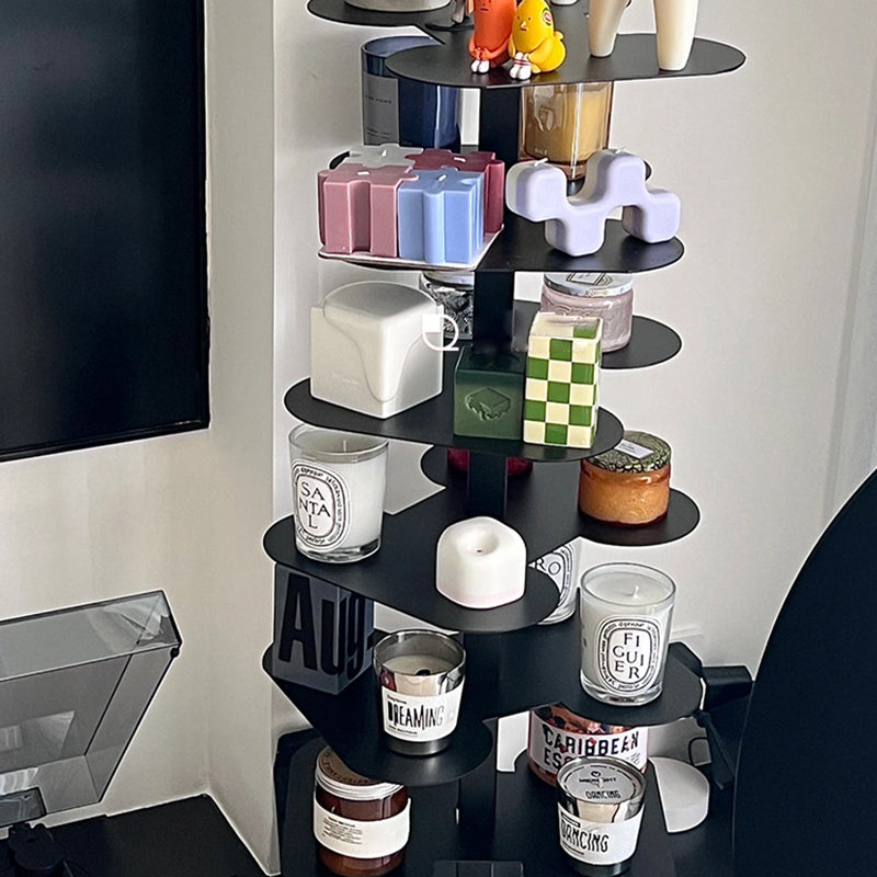 Geometric Bookshelf Modern Style Metal Bookcase for Home Office