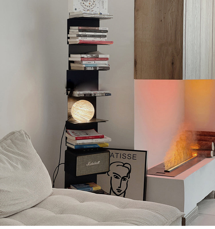 Geometric Bookshelf Modern Style Metal Bookcase for Home Office