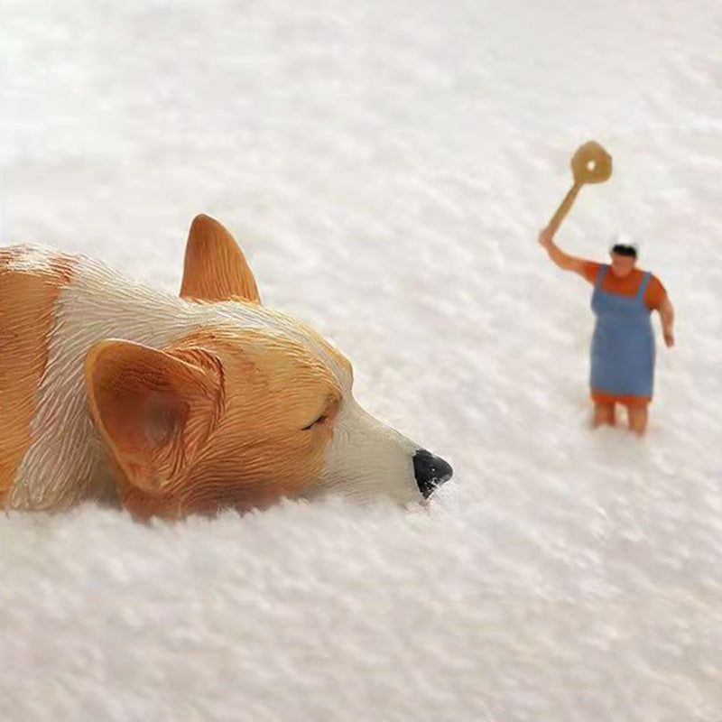 Round Cartoon Pattern Rug Stain Resistant Rug for Children Room