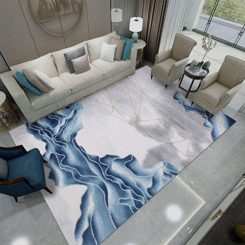Light Gray Gorgeous Carpet Polyester Modern Carpet Stain Resistant Carpet for Home Decor