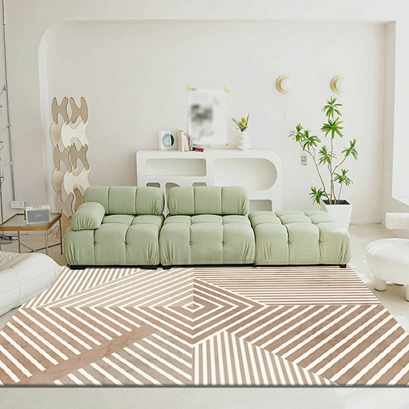 Geometric Pattern Living Room Rug Rectangle Carpet Washable Area Rug