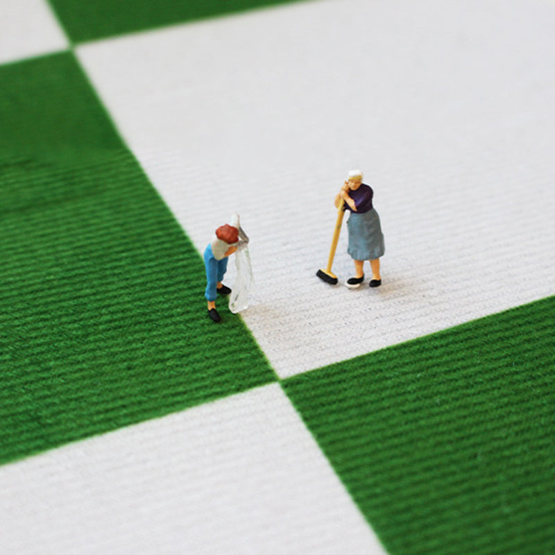 Colorful Lattice Indoor Rug Polyester Area Rug Rectangle Stain Resistant for Living Room