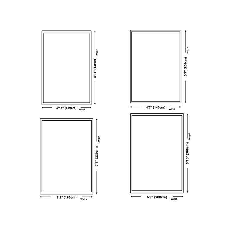 Modern Solid Color Soft Rug Rectangle Long Villus Loom Rug for Bedroom