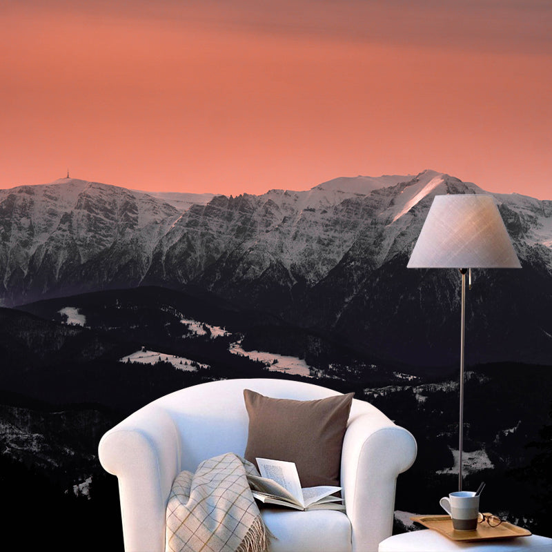 Photography Stain Resistant Mural Wallpaper Mountain Range Indoor Wall Mural