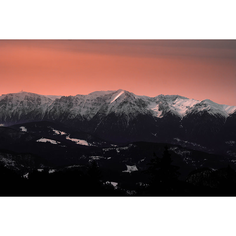 Photography Stain Resistant Mural Wallpaper Mountain Range Indoor Wall Mural