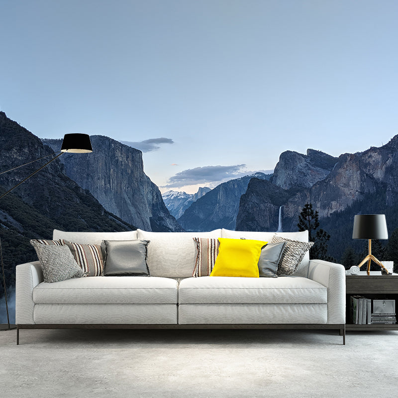Modern Style Mural Wallpaper Mountain Range Photography Indoor Wall Mural