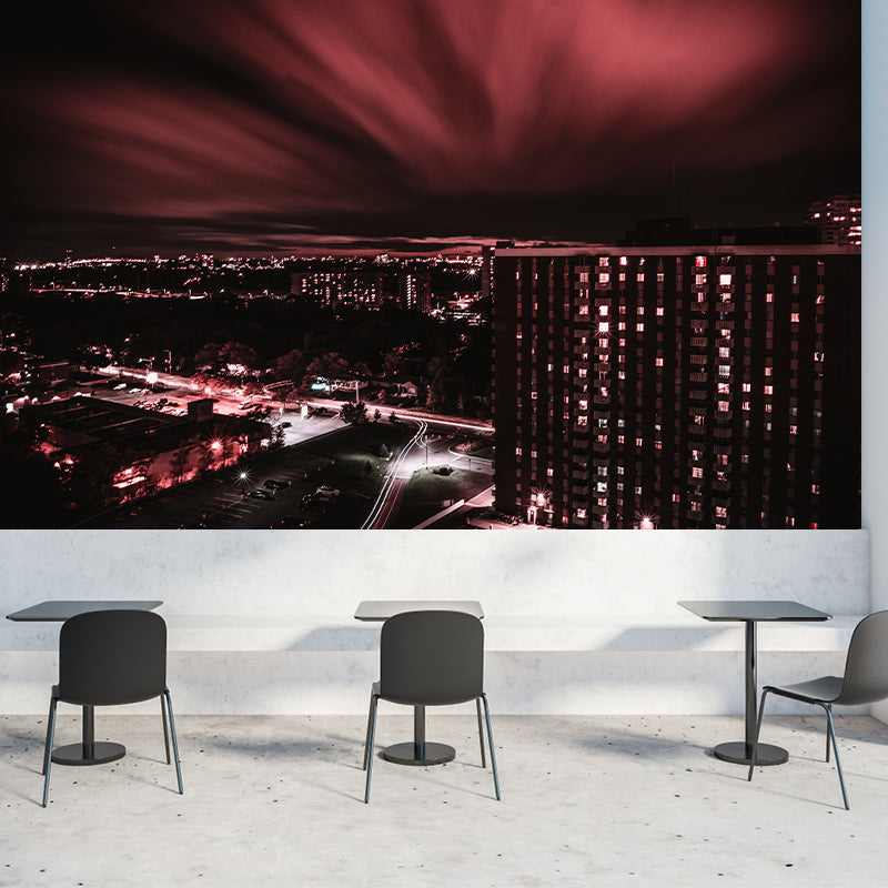 Eco-friendly Wall Mural Wallpaper Urban Scenery Photography Sitting Room Wall Mural