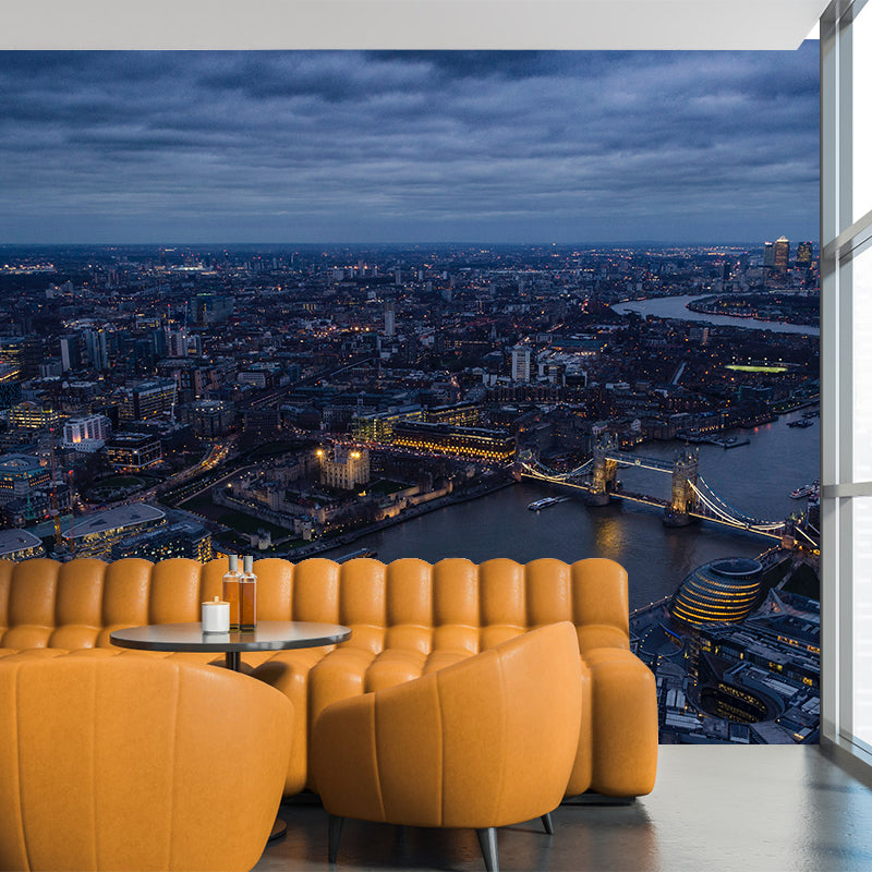 Urban Scenery Mildew Resistant Wallpaper Photography Sleeping Room Wall Mural