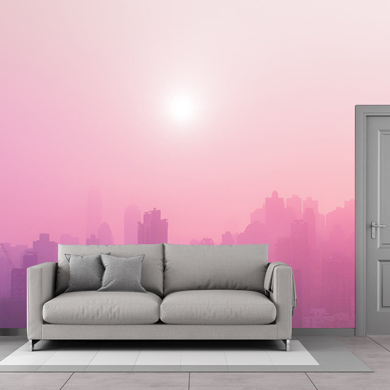 Environment Friendly Wall Mural Wallpaper Urban Scenery Sitting Room Wall Mural
