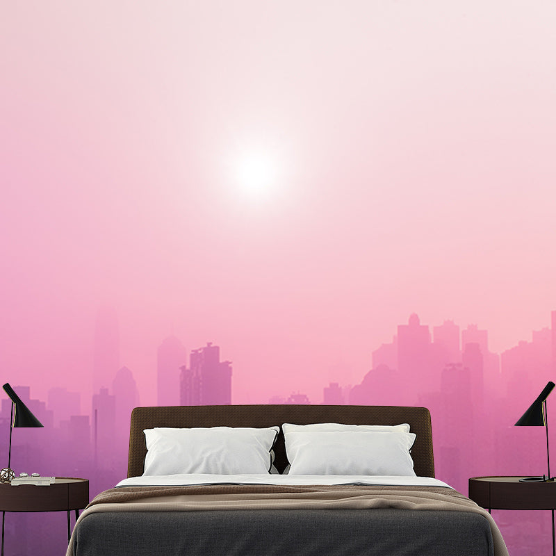 Environment Friendly Wall Mural Wallpaper Urban Scenery Sitting Room Wall Mural