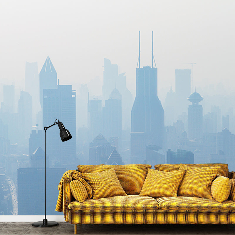 Decorative Wall Mural Wallpaper Urban Scenery Sitting Room Wall Mural