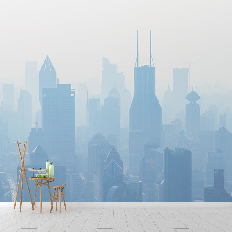 Decorative Wall Mural Wallpaper Urban Scenery Sitting Room Wall Mural