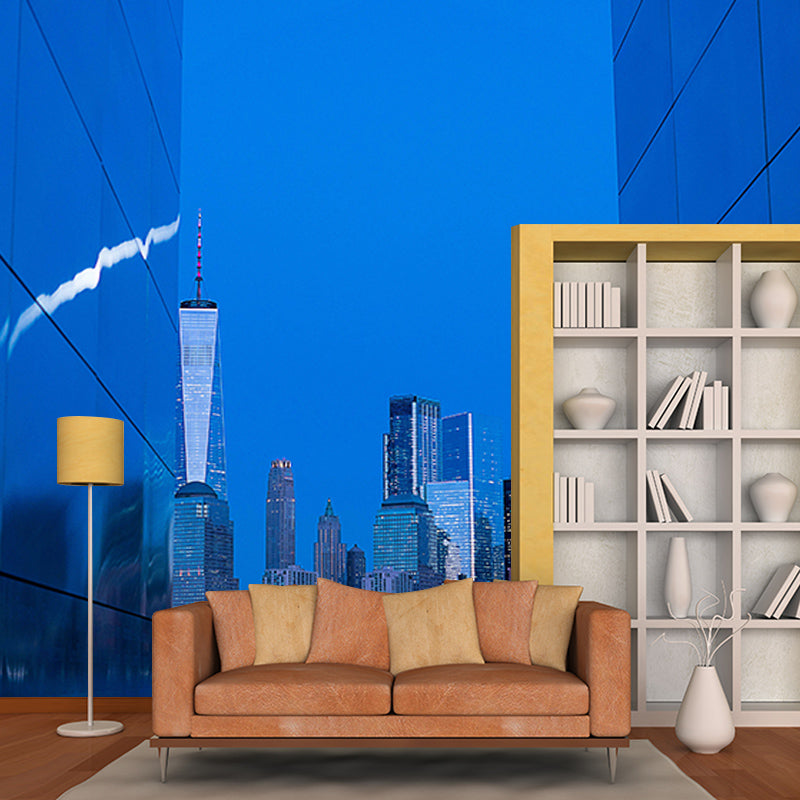 Decorative Wall Mural Wallpaper Urban Scenery Sitting Room Wall Mural