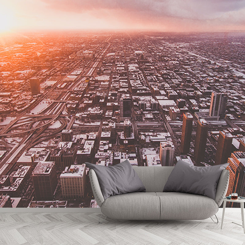 Photography Wall Mural Wallpaper Urban Scenery Sitting Room Wall Mural