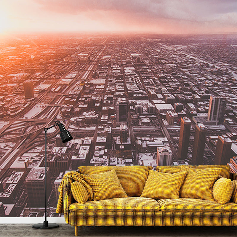 Photography Wall Mural Wallpaper Urban Scenery Sitting Room Wall Mural