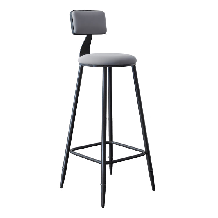 Scandinavian Matte Finish Velvet Counter Stool Footrest Home Barstool