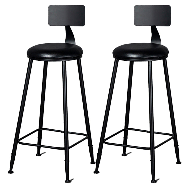 Scandinavian Matte Finish Velvet Counter Stool Footrest Home Barstool