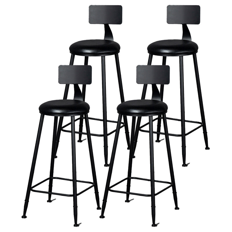 Scandinavian Matte Finish Velvet Counter Stool Footrest Home Barstool