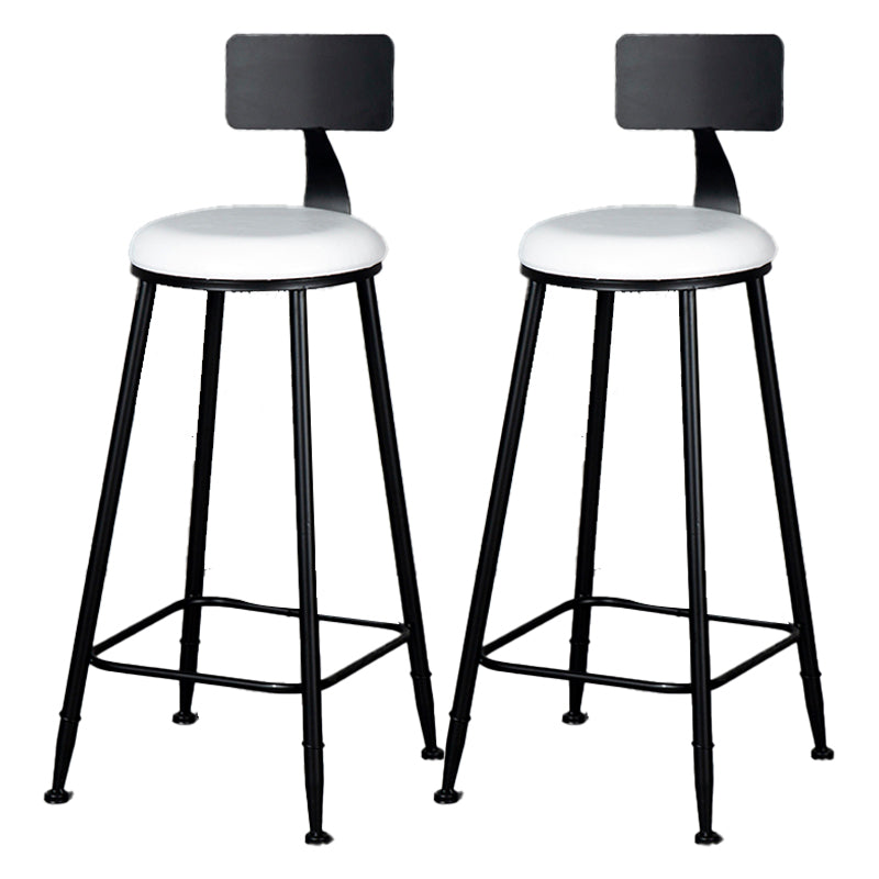 Scandinavian Matte Finish Velvet Counter Stool Footrest Home Barstool