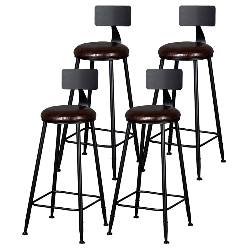 Scandinavian Matte Finish Velvet Counter Stool Footrest Home Barstool