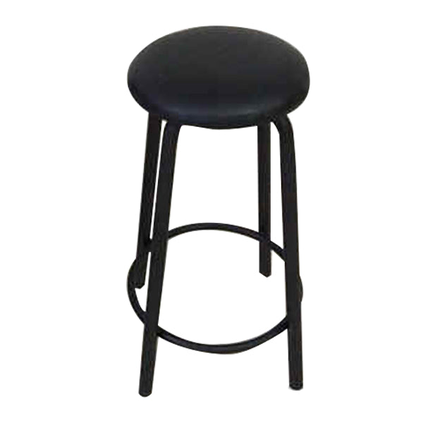 Industrial Armless Backless Counter Stool Iron Cafe Bar Stool with Seat and Pedal