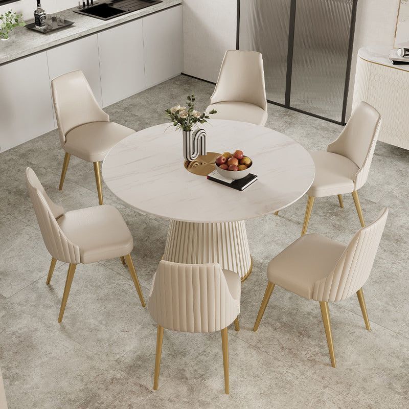 Minimalist 1/3/4/57 Pieces Dinette Set Round Dining Room Table Set
