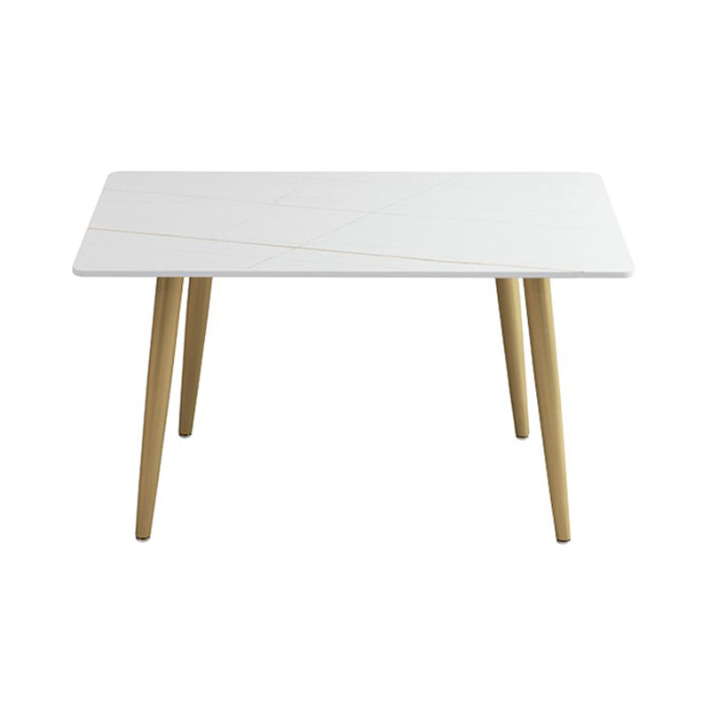 Luxury 1/2/5 Pieces Rectangle Dining Set Sintered Stone Dining Table with Chairs