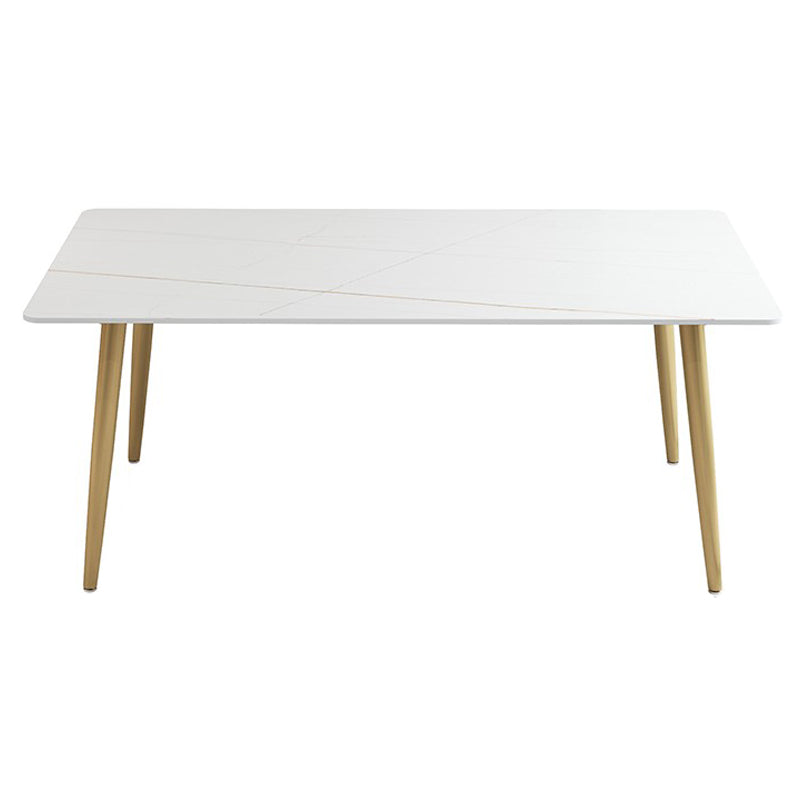 Luxury 1/2/5 Pieces Rectangle Dining Set Sintered Stone Dining Table with Chairs