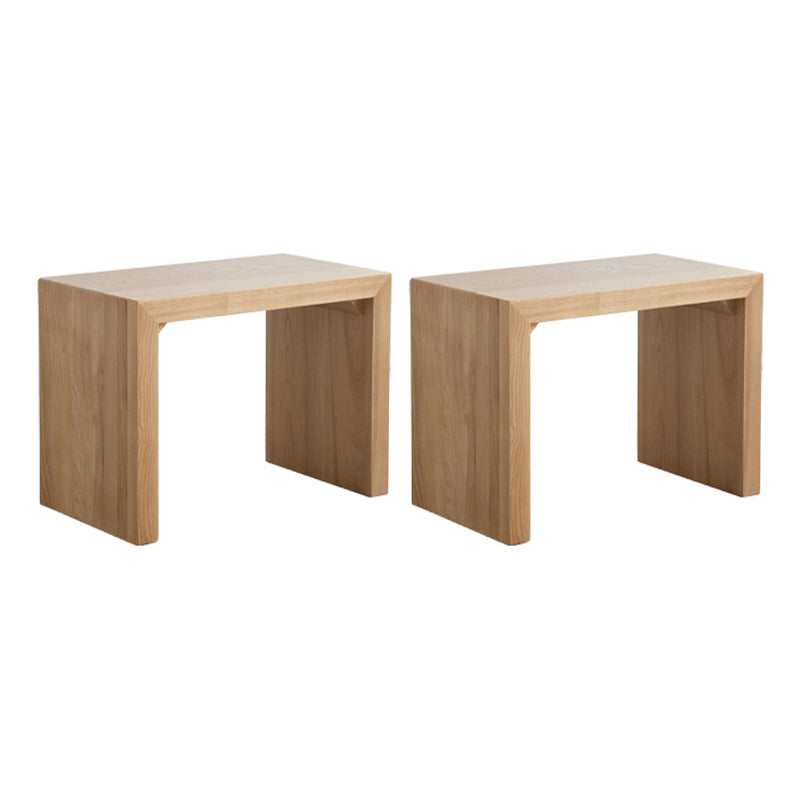 Modern 1/2/4 Pieces Rectangle Dinette Set Ash Wood Dining Table Set with Acrylic Foot