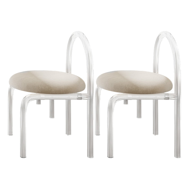 Contemporary 1/2/5/6 Pieces Dining Set Rectangle Acrylic Dining Room Set