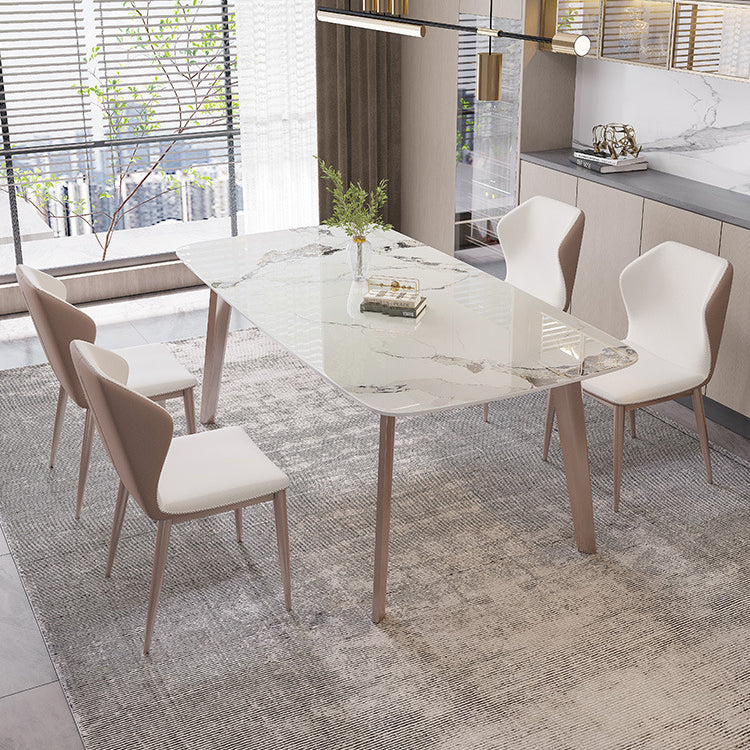 Modern 1/4/5/7 Pieces Dining Set Sintered Stone Dining Table Set for Kitchen