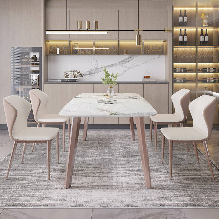 Modern 1/4/5/7 Pieces Dining Set Sintered Stone Dining Table Set for Kitchen