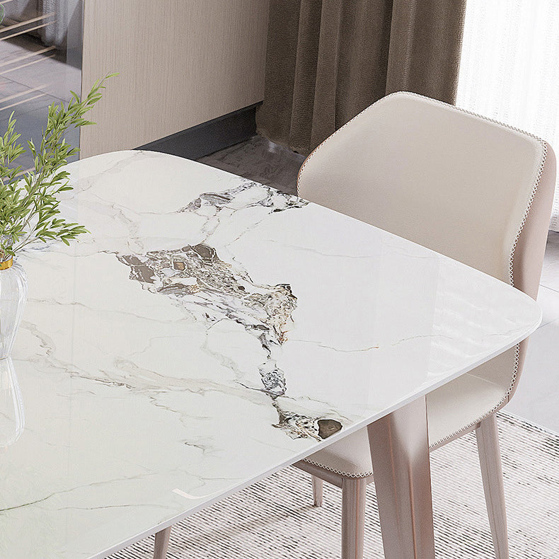 Modern 1/4/5/7 Pieces Dining Set Sintered Stone Dining Table Set for Kitchen