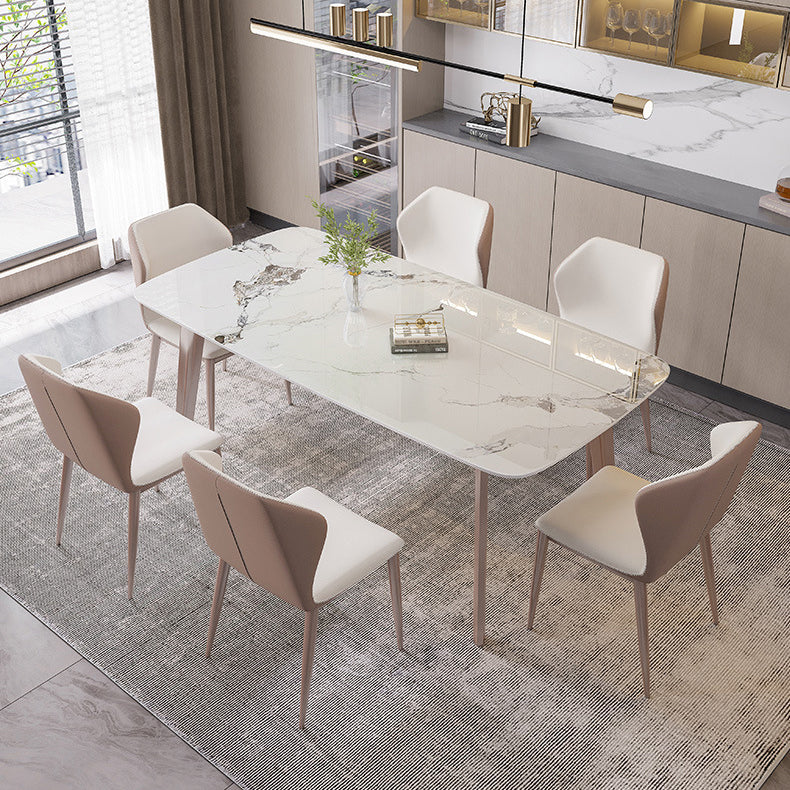Modern 1/4/5/7 Pieces Dining Set Sintered Stone Dining Table Set for Kitchen