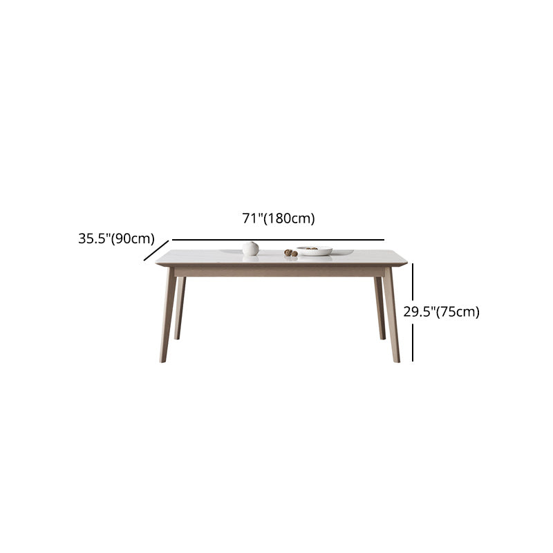 Modern Style 1/2/5/7 Pieces Dinette Set Solid Wood Dining Table and Chairs