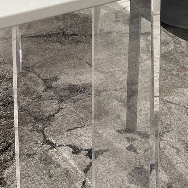 Modern 1/2/5 Pieces Dining Set Rectangle Stone Dining Table for Dining Room