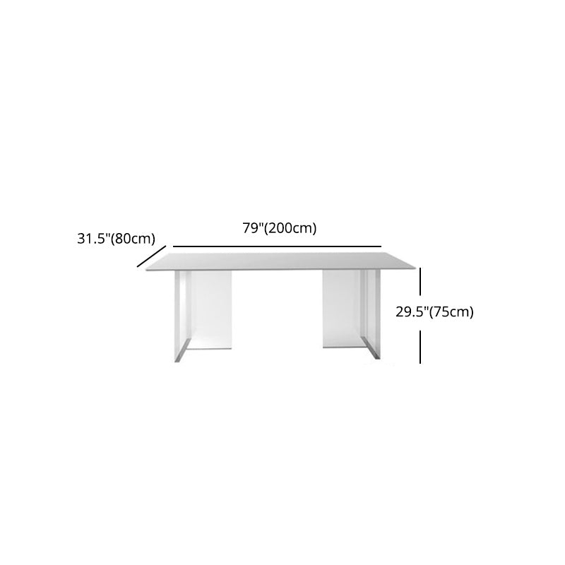 Modern 1/2/5 Pieces Dining Set Rectangle Stone Dining Table for Dining Room