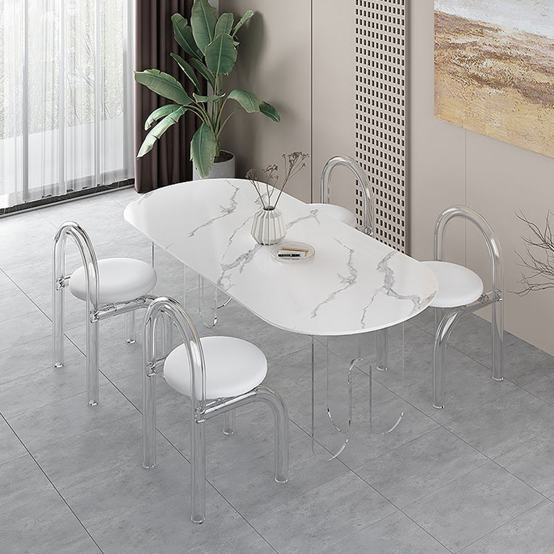 Modern 1/5 Pieces Dining Set Stone Dining Table Set for Kitchen