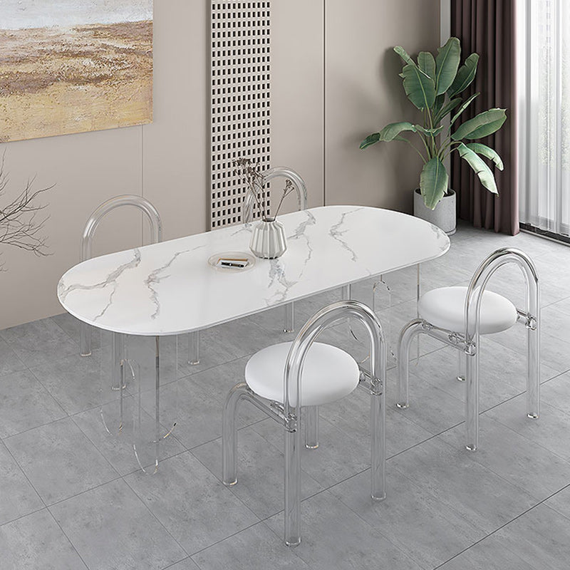 Modern 1/5 Pieces Dining Set Stone Dining Table Set for Kitchen