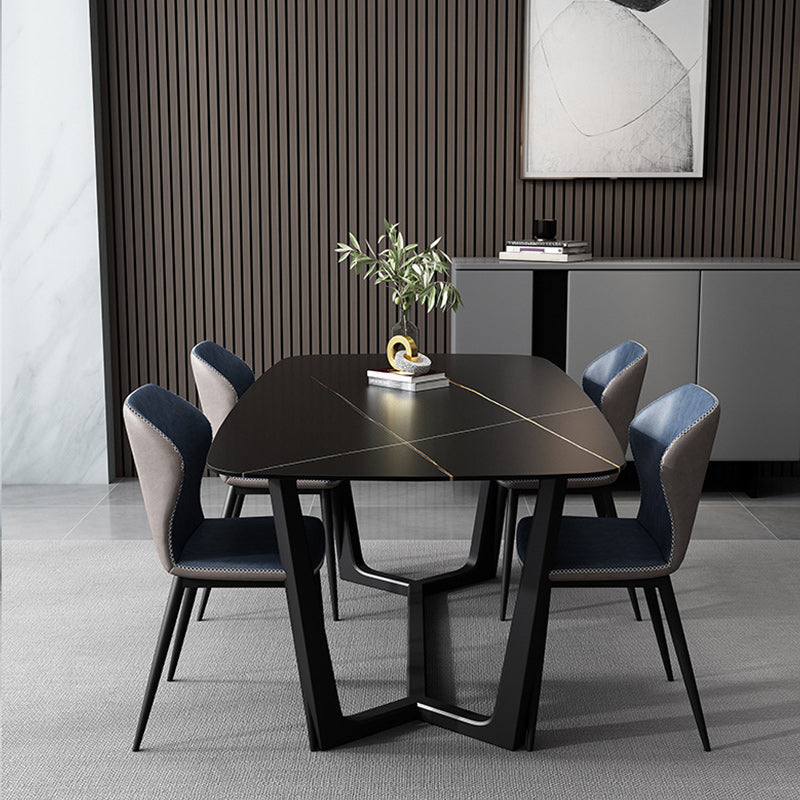 Modern 1/5/7 Pieces Dining Set Sintered Stone Dining Table Set for Home
