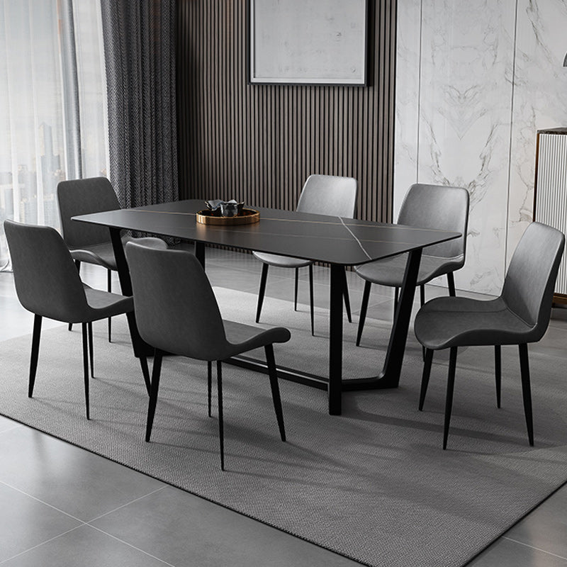 Modern 1/5/7 Pieces Dining Set Sintered Stone Dining Table Set for Home