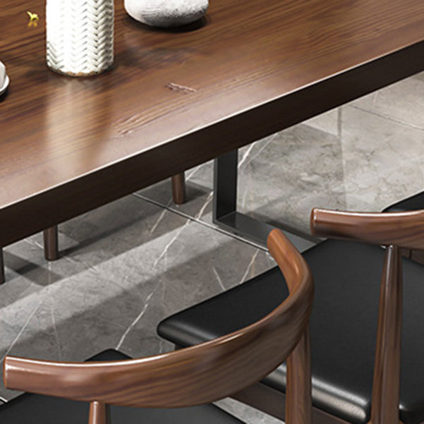 Industrial 1/3/4/5/7 Pieces Dinette Set Solid Wood Dining Table and Chairs