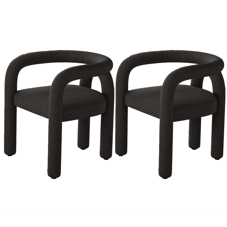 Contemporary Upholstered Side Chairs Open Back Side Chair for Home
