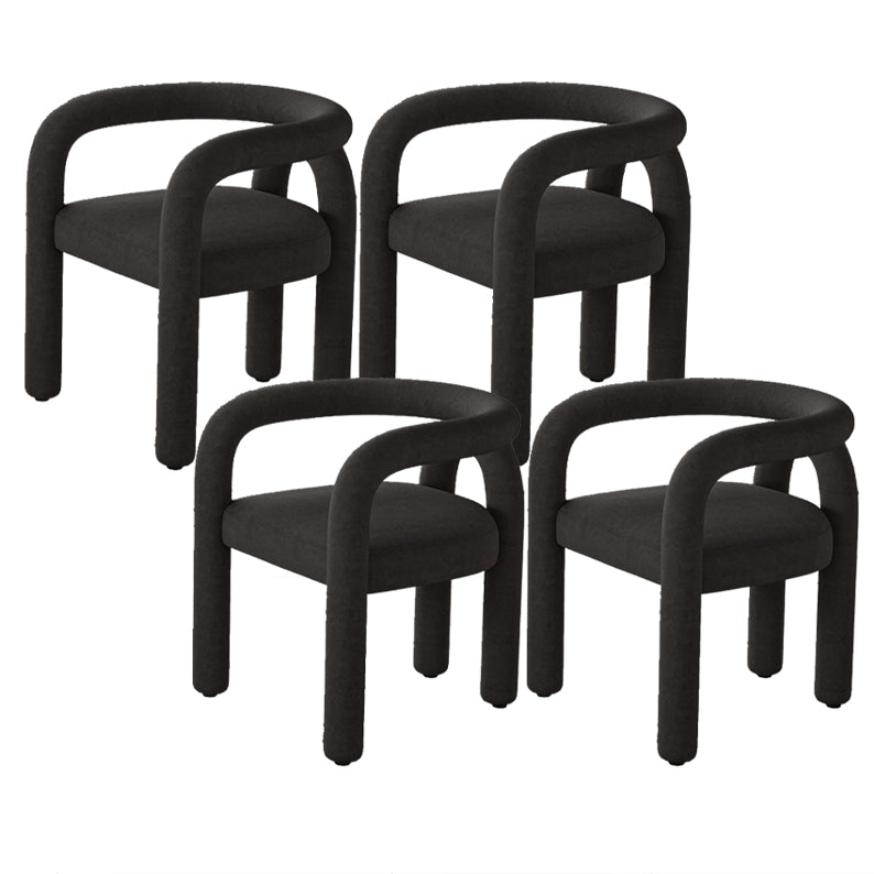 Contemporary Upholstered Side Chairs Open Back Side Chair for Home