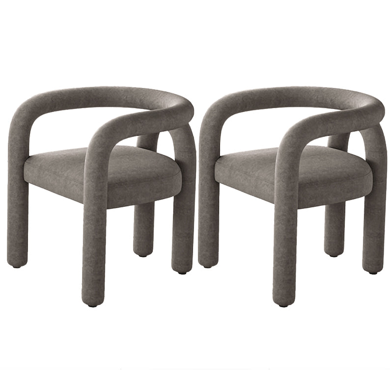 Contemporary Upholstered Side Chairs Open Back Side Chair for Home