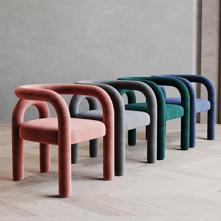 Contemporary Upholstered Side Chairs Open Back Side Chair for Home