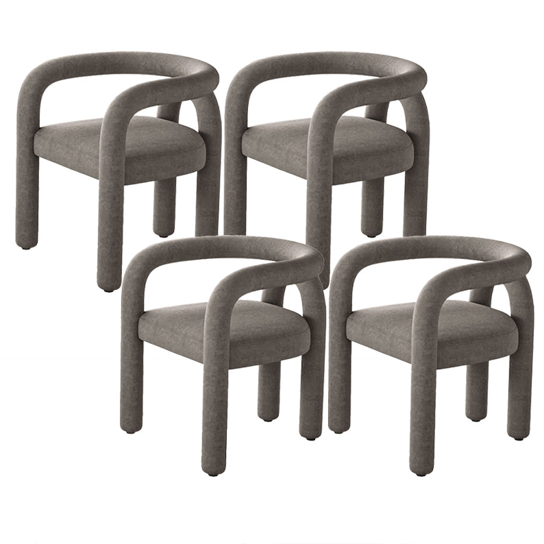 Contemporary Upholstered Side Chairs Open Back Side Chair for Home